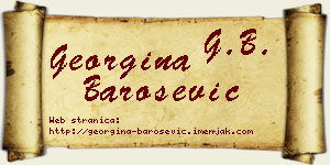 Georgina Barošević vizit kartica